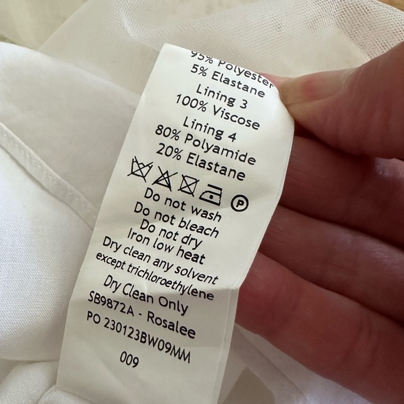 House Of CB London Rosalee White Vintage Floral Print Cotton Bustier Dress XS - Picture 16 of 16